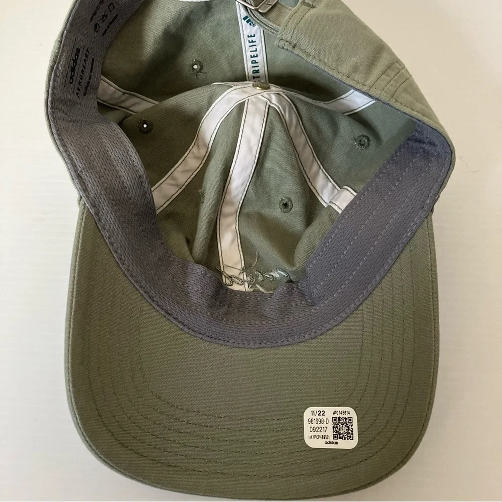 Adidas Women’s Saturday 2.0 Plus Green Baseball Hat w/ logo in script